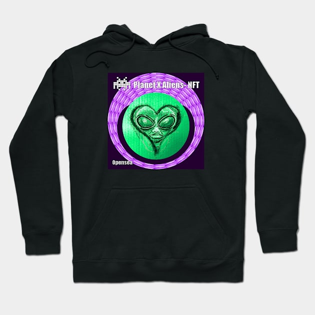 Planet X Aliens UFO Invasion Hoodie by PlanetMonkey